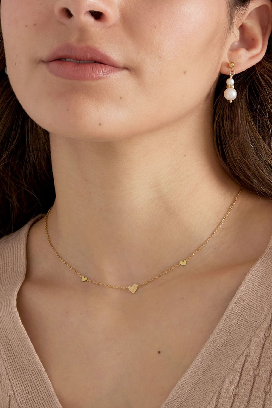 classic necklace with hearts Picture3